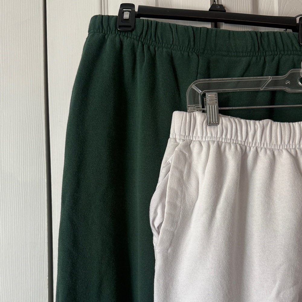 Green and White sweatpants